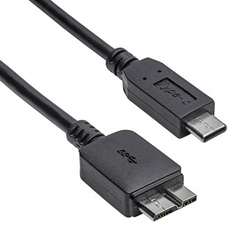Akyga AK-USB-44 Kábel Micro-USB B (M) na USB-C (M), USB 3.1, 1 m