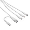 Akyga AK-USB-52 USB kábel USB-A + USB-C na Micro-USB + USB-C + Lightning, 1,2 m