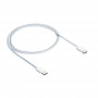 Akyga AK-USB-51 pletený kábel USB-C na USB-C pre iPhone 15, USB 2.0, 60 W, 1 m, biely