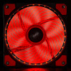 Akyga AW-12E-BR 120 mm skriňový ventilátor, 33 červených LED, Molex, čierny
