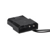 Akyga AW-12E-BR 120 mm skriňový ventilátor, 33 červených LED, Molex, čierny