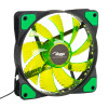 Akyga AW-12E-BG 120 mm skriňový ventilátor, 33 zelených LED, Molex, čierny