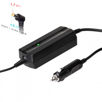 Akyga AK-ND-35 autonabíjačka pre notebook 19 V / 4,74 A, 90 W, 4,8 x 1,7 mm, pre HP