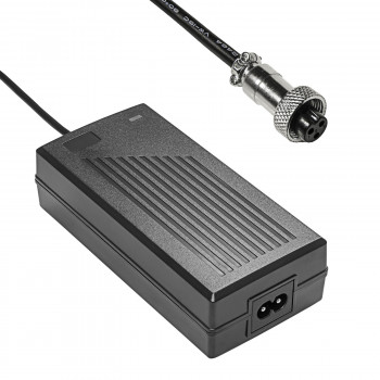 Akyga AK-EV-02 nabíjačka pre e-biky a e-kolobežky s 24 V batériou, 29,4 V / 2 A, 60 W, GX12 9 mm konektor samica, 1 m