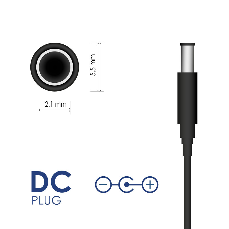 Akyga AK-EV-06 nabíjačka pre 48 V batérie, 54,6 V / 2 A 110 W, DC 5,5 x 2,1 mm, 1 m