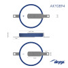 Akyga AKY0894 CR2032 ST2NB lítiová batéria 3 V 210 mAh s 2 pinmi, rozteč 20 mm (THT)