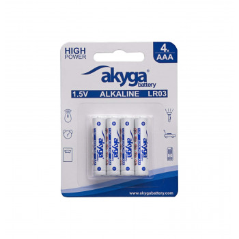 Akyga AKY1971 AAA LR03 alkalická batéria 1,5 V 1300 mAh, 4 ks (blister)
