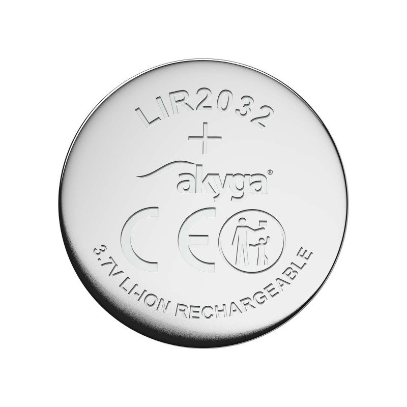 Akyga UltraCoin AKY1707 LIR2032 nabíjateľná Li-Ion gombíková batéria 3,7 V 70 mAh