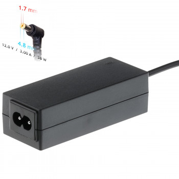 Akyga AK-ND-49 napájací zdroj pre notebook 12 V / 3,0 A, 36 W, 4,8 x 1,7 mm, 1,2 m, pre ASUS