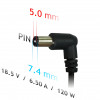 Akyga AK-ND-46 napájací zdroj pre notebook 18,5 V / 6,5 A, 120 W, 7,4 x 5,0 mm + pin, 1,2 m, pre HP
