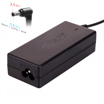 Akyga AK-ND-61 napájací zdroj pre notebook 19 V / 2,37 A, 45 W, 5,5 x 2,5 mm, 1,2 m, pre Toshiba