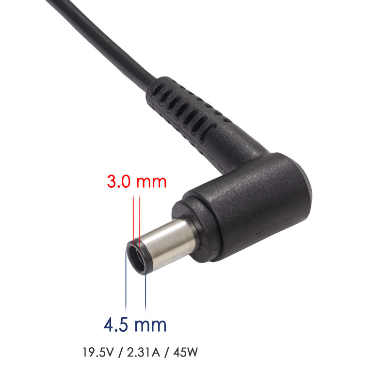 Akyga AK-ND-68 napájací zdroj pre notebook 19,5 V / 2,31 A, 45 W, 4,5 x 3,0 mm + pin, 1,2 m, pre Dell