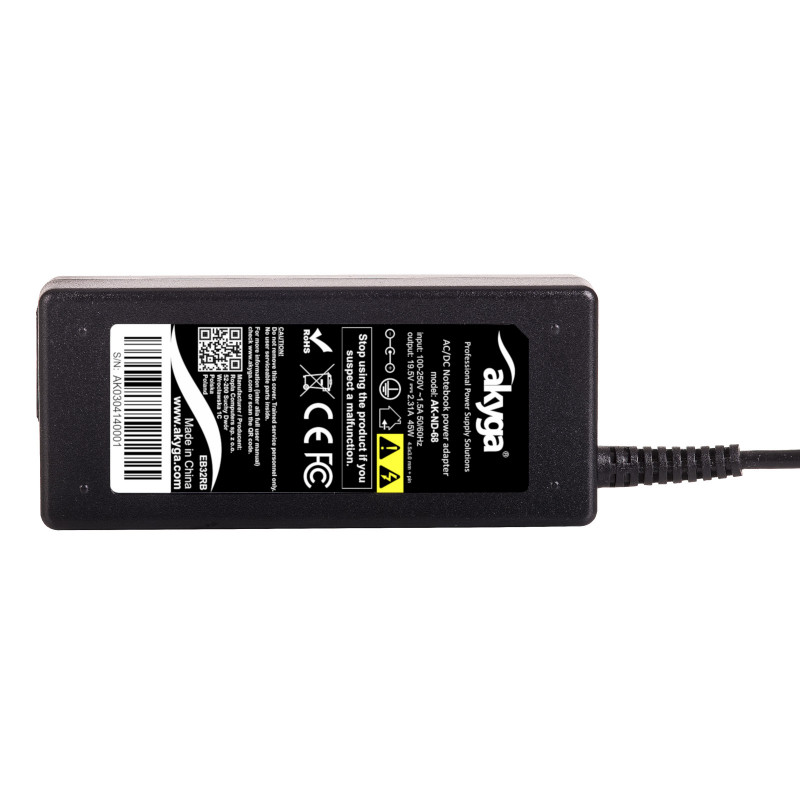 Akyga AK-ND-68 napájací zdroj pre notebook 19,5 V / 2,31 A, 45 W, 4,5 x 3,0 mm + pin, 1,2 m, pre Dell