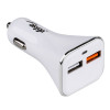 Auto nabíjačka 12/24V Akyga AK-CH-08 18W 2x USB-A Quick Charge 3.0 5-12V / 1.5-3A biela