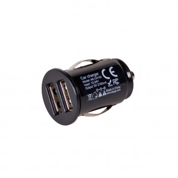 Auto nabíjačka 12/24V Akyga AK-CH-02 10,5W 2x USB-A 5V / 2,1A čierna