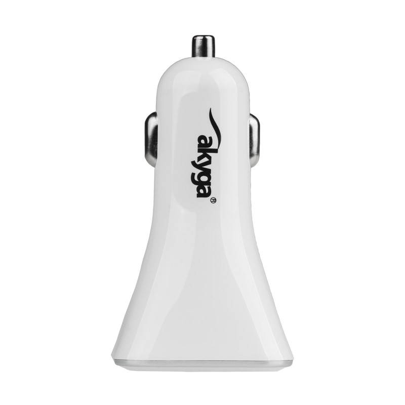 Auto nabíjačka 12/24V Akyga AK-CH-09 34W 4x USB-A 5V / 6.8A biela