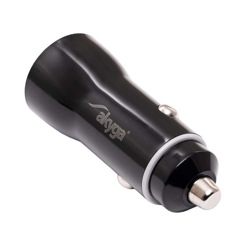 Auto nabíjačka 12/24V Akyga AK-CH-16 36W USB-A + USB-C PD Quick Charge 3.0 5-12V / 1,5-3A čierna