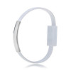 Akyga AK-AD-47 náramkový USB kábel, USB-C (m) / USB-A, USB 2.0, 23 cm, biely