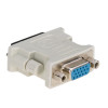 Akyga AK-AD-12 adaptér DVI-I 24+5 konektor samec na VGA konektor samica, biely