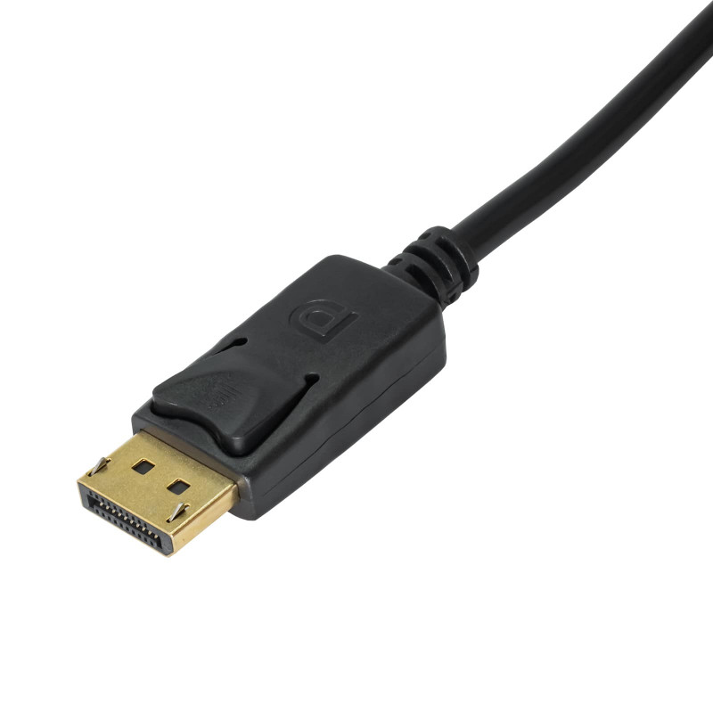 Akyga AK-AD-11 konvertorový adaptér s káblom DisplayPort konektor samec na HDMI konektor samica, 15 cm, čierny