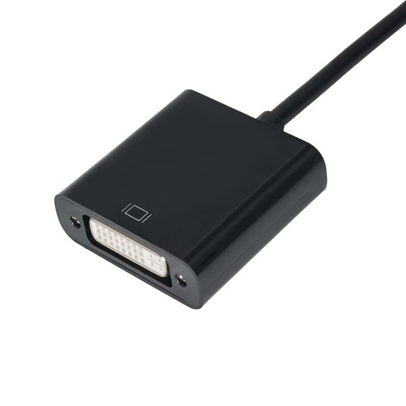 Akyga AK-AD-37 Mini DisplayPort (M) na DVI 24+5 (F) adaptérový kábel, 15 cm