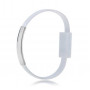 Akyga AK-AD-34 náramkový USB kábel, Micro-USB-B (m) / USB-A, USB 2.0, 23 cm, biely