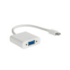 Akyga AK-AD-39 adaptérový kábel Mini DisplayPort (M) na VGA (F), 15 cm, biela