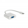 Akyga AK-AD-39 adaptérový kábel Mini DisplayPort (M) na VGA (F), 15 cm, biely