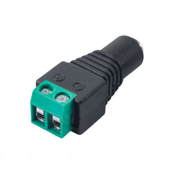 Akyga AK-SC-17 DC konektor samica 5,5 x 2,1 mm so skrutkovými svorkami pre UTP kábel, CCTV