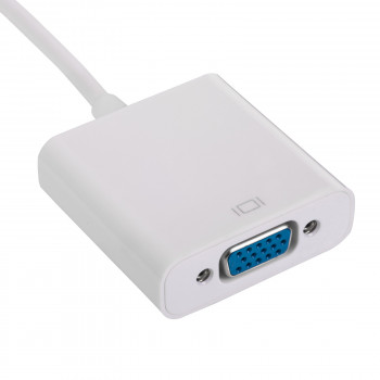 Akyga AK-AD-55 adaptérový kábel USB-C (konektor samec) na VGA (konektor samica), Full HD, 15 cm