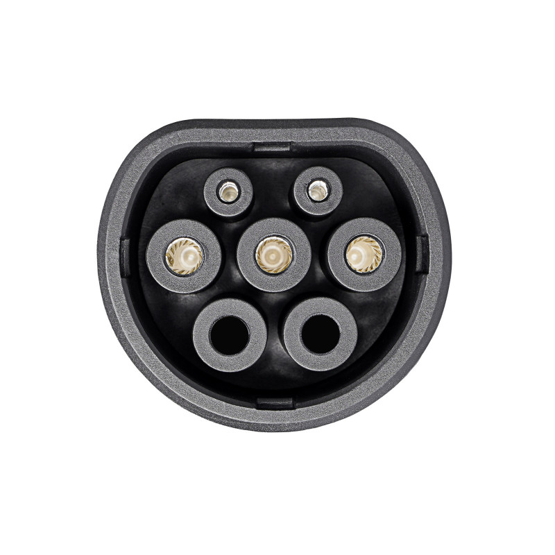 Akyga AK-SC-E04 nabíjacia spojka Typ-2 (IEC 62196-2) pre elektrické vozidlá, 1-fázová, 32 A, modrá