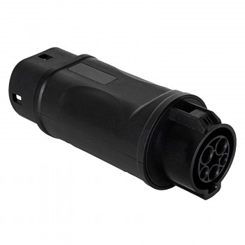 Akyga AK-SC-E09 nabíjací adaptér pre elektrické vozidlá Typ 1 (J1772) konektor samica na Typ 2 (IEC 62196-2) konektor samec, 1-fázový, 32 A, čierny
