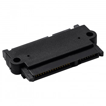 Akyga AK-CA-83 SATA 22-pin (15+7) adaptér konektor samica na konektor samec, čierny