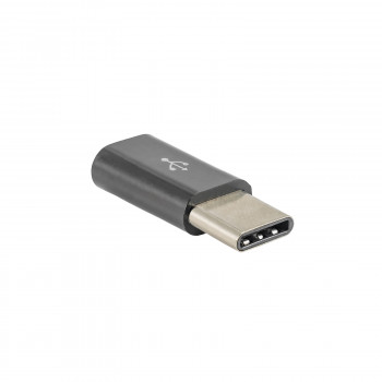Akyga AK-AD-46 Micro-USB-B (F) na USB-C (M) adaptér, čierna