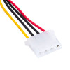 Akyga AK-CA-11 SATA napájanie (M) na Molex (F) adaptérový kábel, 15 cm