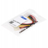 Akyga AK-CA-15 Molex (M) na 2x Molex (F) napájací rozbočovací kábel, 15 cm