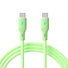 Akyga AK-USB-69 USB kábel USB-C (m) / USB-C (m), USB 2.0, 60W, 1 m, zelená, silikón