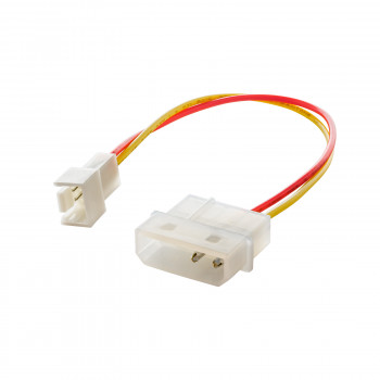 Akyga AK-CA-36 adaptérový kábel ventilátora Molex (konektor samec) na 3-pin 5 V (konektor samec), 15 cm