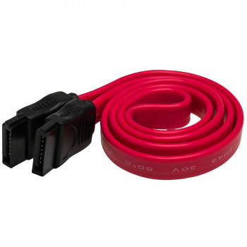 Akyga AK-CA-27 SATA III dátový kábel, 6 Gb/s, 0,5 m, červená