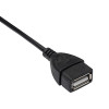 Akyga AK-AD-09 Micro USB-B (M) na USB-A (F) OTG adaptérový kábel, 15 cm, čierna