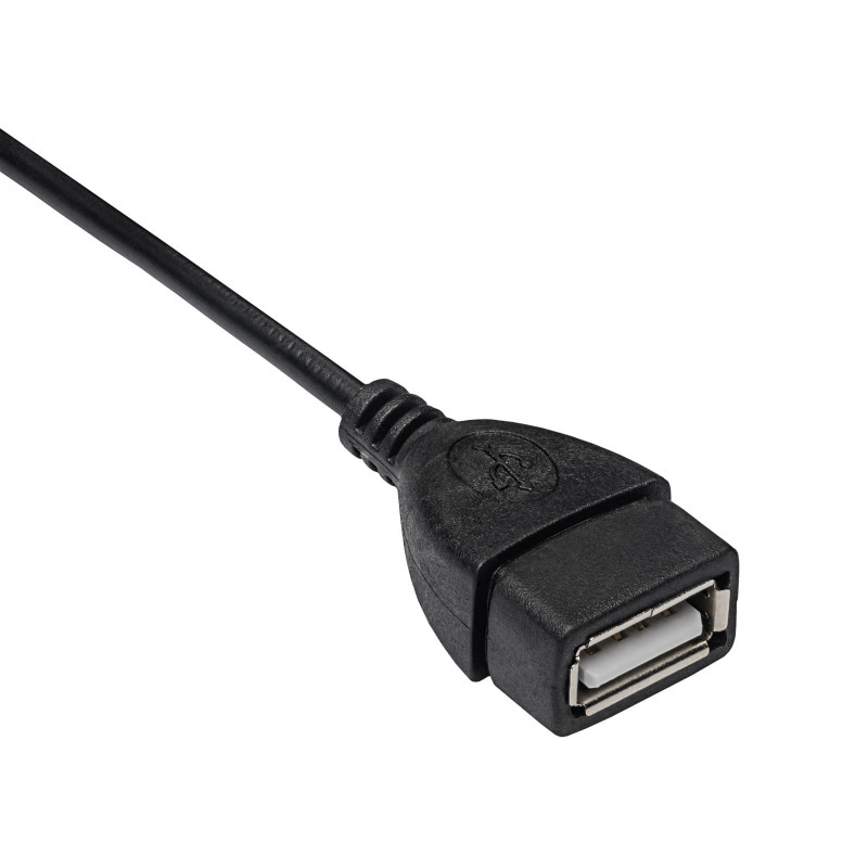 Akyga AK-AD-09 Micro USB-B (M) na USB-A (F) OTG adaptérový kábel, 15 cm, čierna