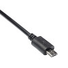 Akyga AK-AD-09 Micro USB-B (M) na USB-A (F) OTG adaptérový kábel, 15 cm, čierna