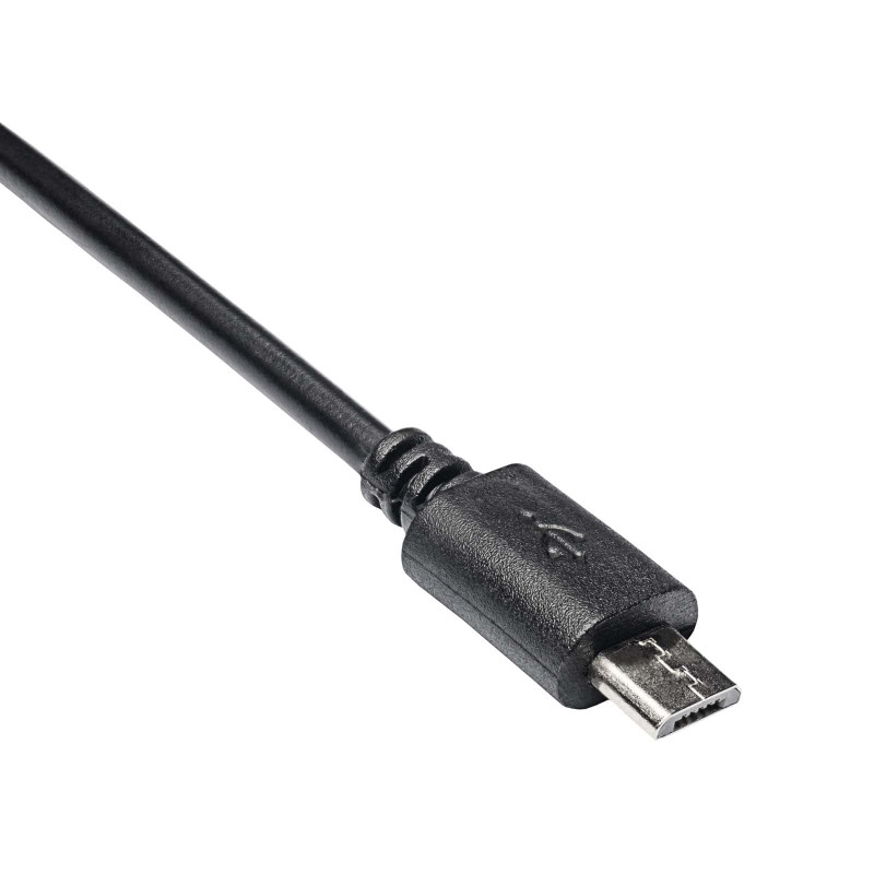 Akyga AK-AD-09 Micro USB-B (M) na USB-A (F) OTG adaptérový kábel, 15 cm, čierna