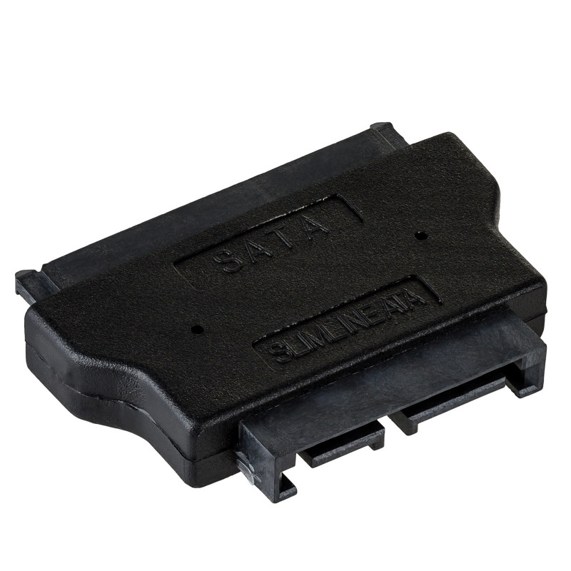 Akyga AK-CA-53 adaptér Slim-SATA (konektor samec) na SATA 22-pin (konektor samica), čierny