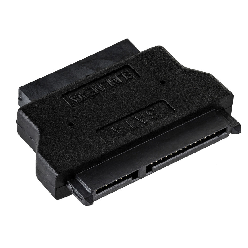 Akyga AK-CA-53 adaptér Slim-SATA (konektor samec) na SATA 22-pin (konektor samica), čierny