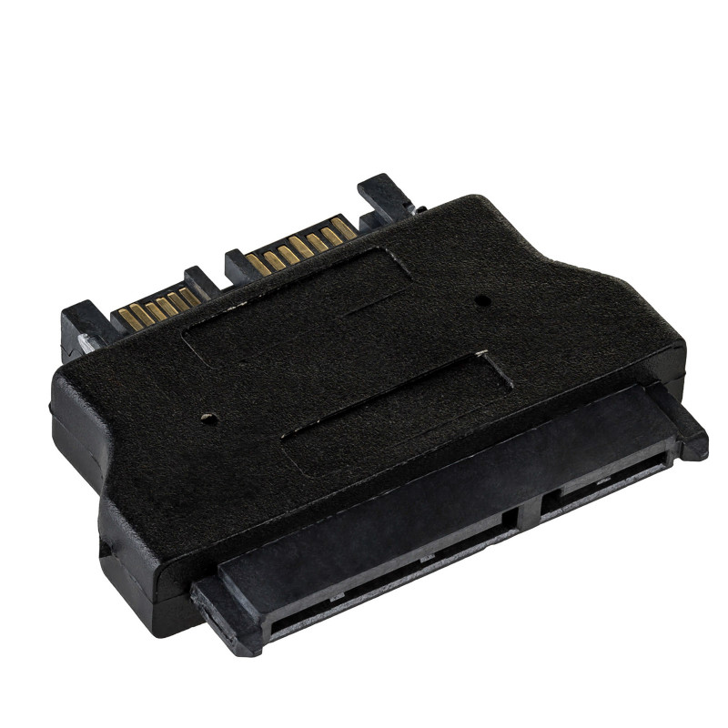 Akyga AK-CA-53 adaptér Slim-SATA (konektor samec) na SATA 22-pin (konektor samica), čierny