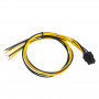 Akyga AK-SC-19 servisný kábel pre PC napájací zdroj PCIe 6-pin, 45 cm