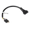 Akyga AK-CA-75 interný adaptérový kábel USB 2.0 9-pin (M) na USB 3.0 19-pin (F) header, 20 cm, čierna