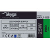 Akyga AK-L1-025 LED spínaný napájací zdroj 12 V, 2 A, 25 W, IP20