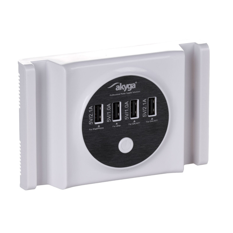 Univerzálny napájací zdroj Akyga AK-TB-05 5.0V / 6.0A 30W 4x USB A 1.5m